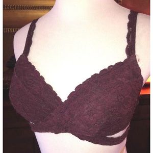 Aerie maroon lace bralette